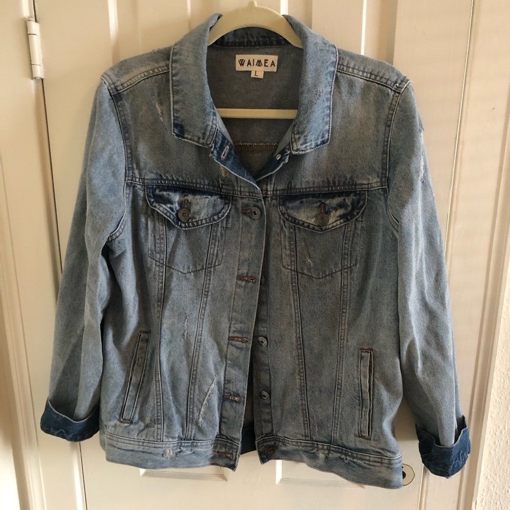 Light Wash Jean Jacket- Sz L
